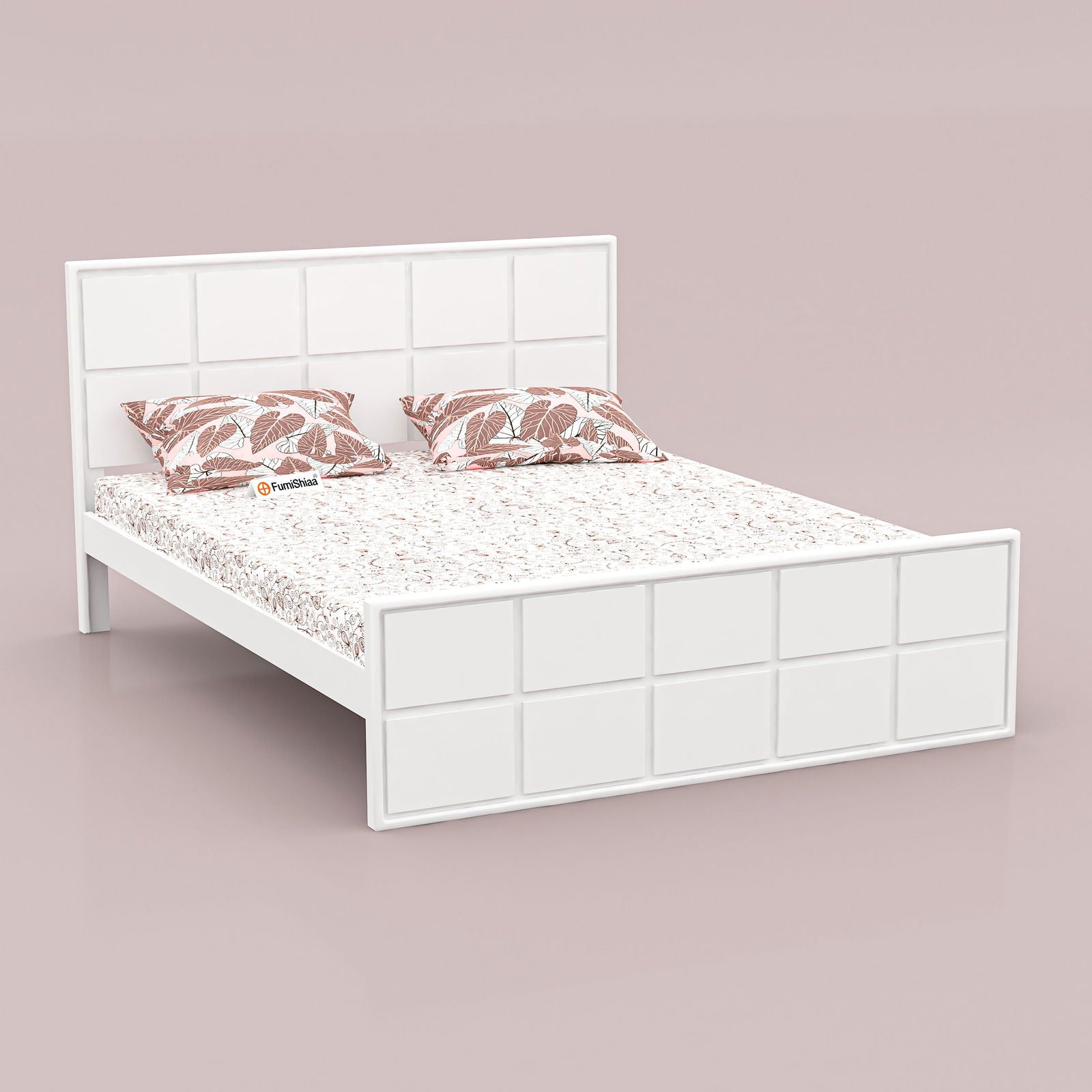 WoodCraft Blocks Minimal Wooden Bed - Furnishiaa -  -